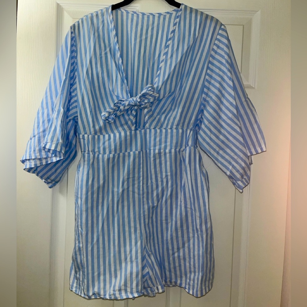 Striped romper